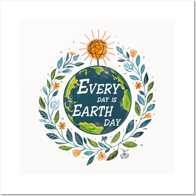 Every day is Earth Day Wall Art by MZeeDesigns